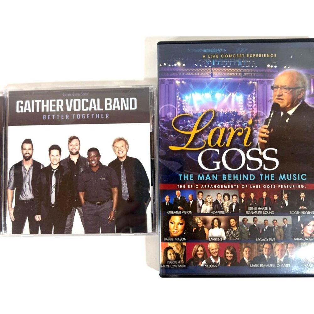 Gaither Vocal Band: Better Together CD & Lari Goss The Man Behind‎ The Music DVD